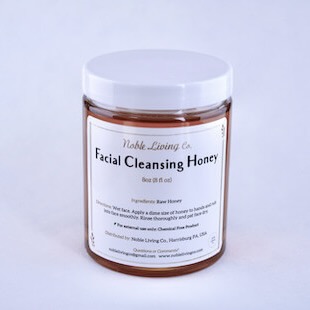 Facial cleansing honey in a jar